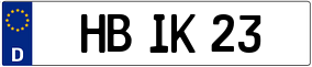 Trailer License Plate